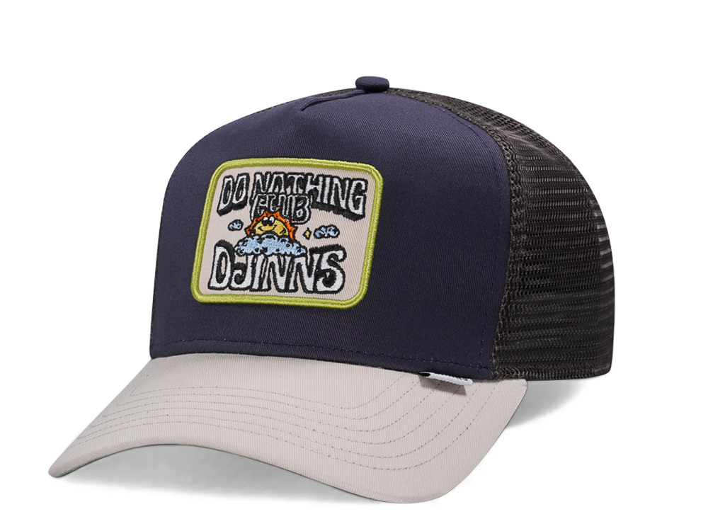 Djinns Do Nothing Club Navy Cream Trucker Snapback Casquette