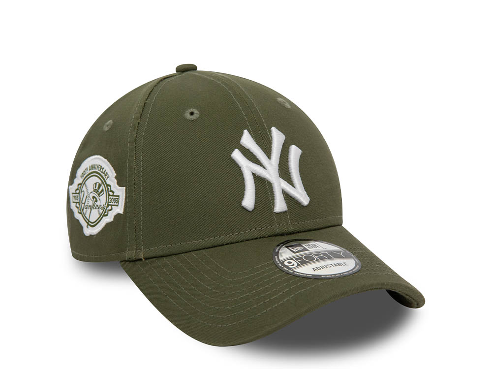 New Era New York Yankees 100th Anniversary Olive 9Forty Strapback Casquette