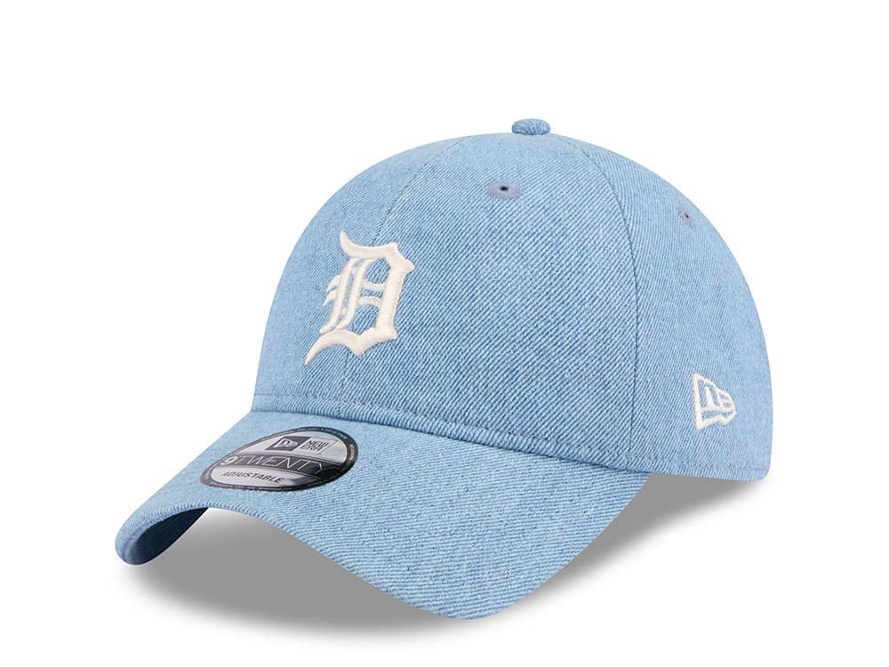 New Era Detroit Tigers Washed Denim 9Twenty Strapback Casquette