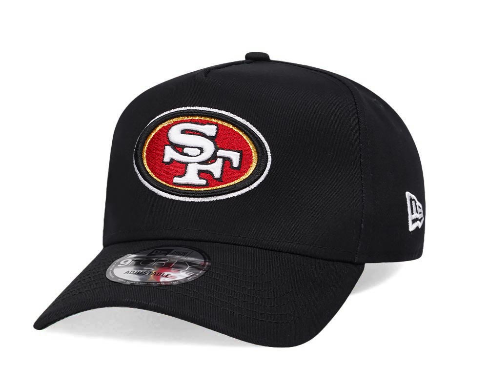 New Era San Francisco 49ers Black 9Forty A Frame Snapback Casquette