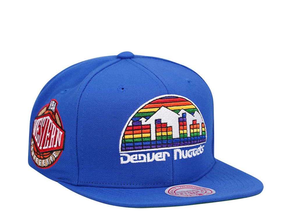 Mitchell & Ness Denver Nuggets Conference Patch Blue Snapback Casquette