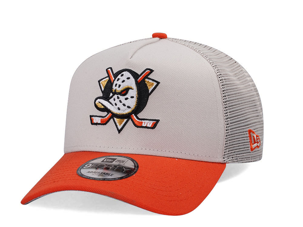 New Era Anaheim Ducks Prime Two Tone Trucker Edition 9Forty A Frame Snapback Casquette