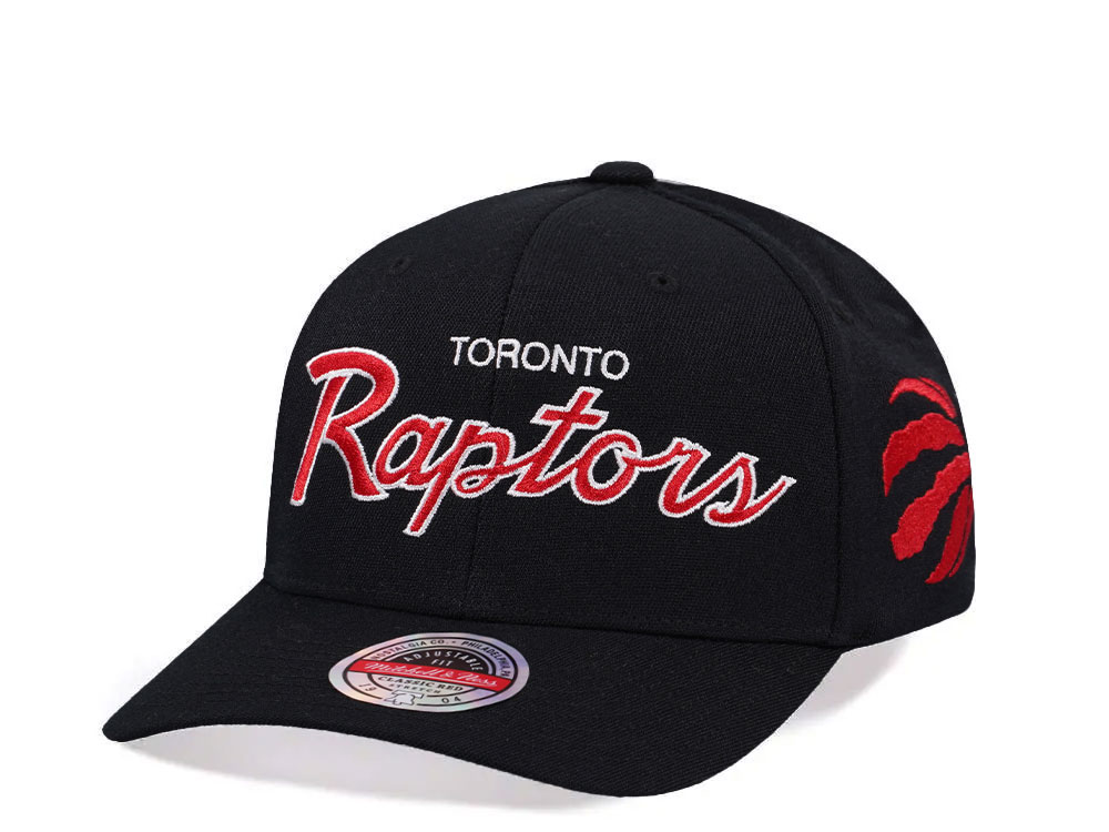 Mitchell & Ness Toronto Raptors Team Script 2.0 Stretch Classic Red Flex Snapback Casquette