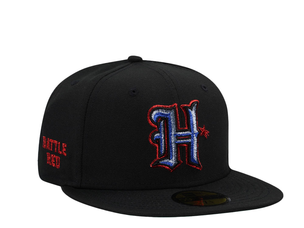 New Era Houston Texans Battle Red Black Metallic Edition 59Fifty Fitted Casquette