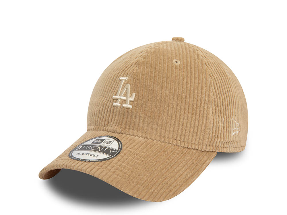 New Era Los Angeles Dodgers Light Brown Cord 9Twenty Strapback Casquette