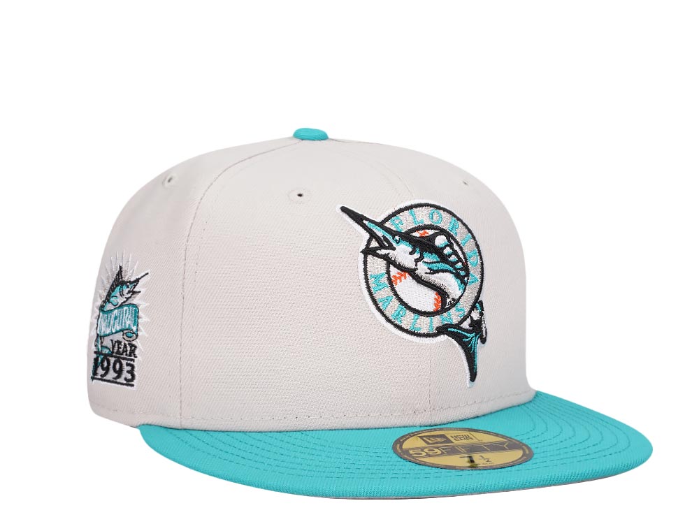 New Era Florida Marlins Inaugural Year 1993 Stone Script Two Tone Prime Edition 59Fifty Fitted Casquette