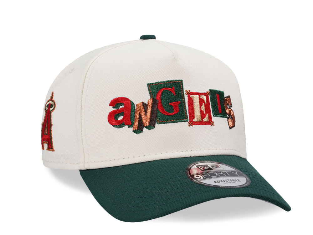 New Era Anaheim Angels Script Chrome Two Tone Edition 9Forty A Frame Snapback Casquette