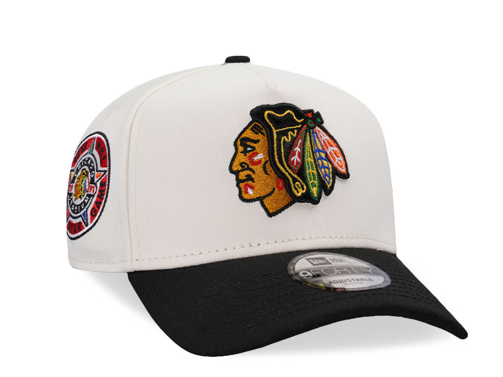 New Era Chicago Blackhawks All Star Game 1991 Chrome Two Tone Edition 9Forty A Frame Snapback Casquette