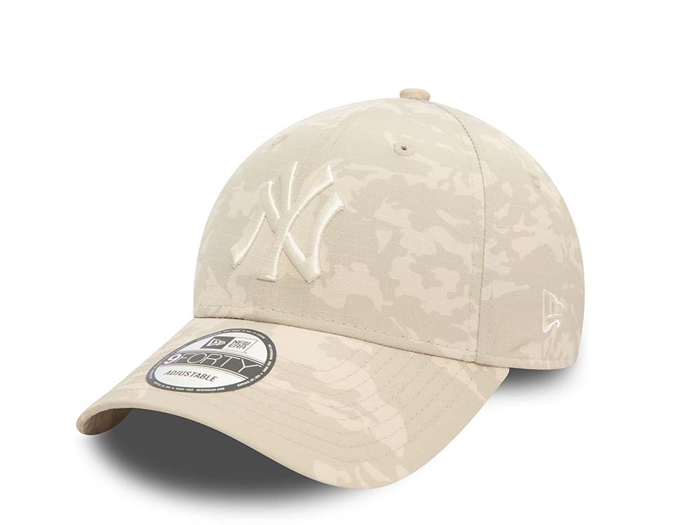 New Era New York Yankees Camo Beige 9Forty Strapback Casquette