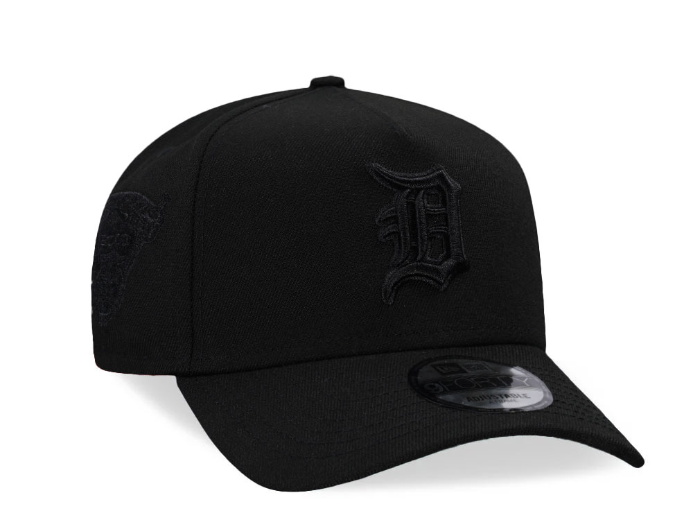 New Era Detroit Tigers World Series 2000 Black On Black A Frame 9Forty Snapback Casquette