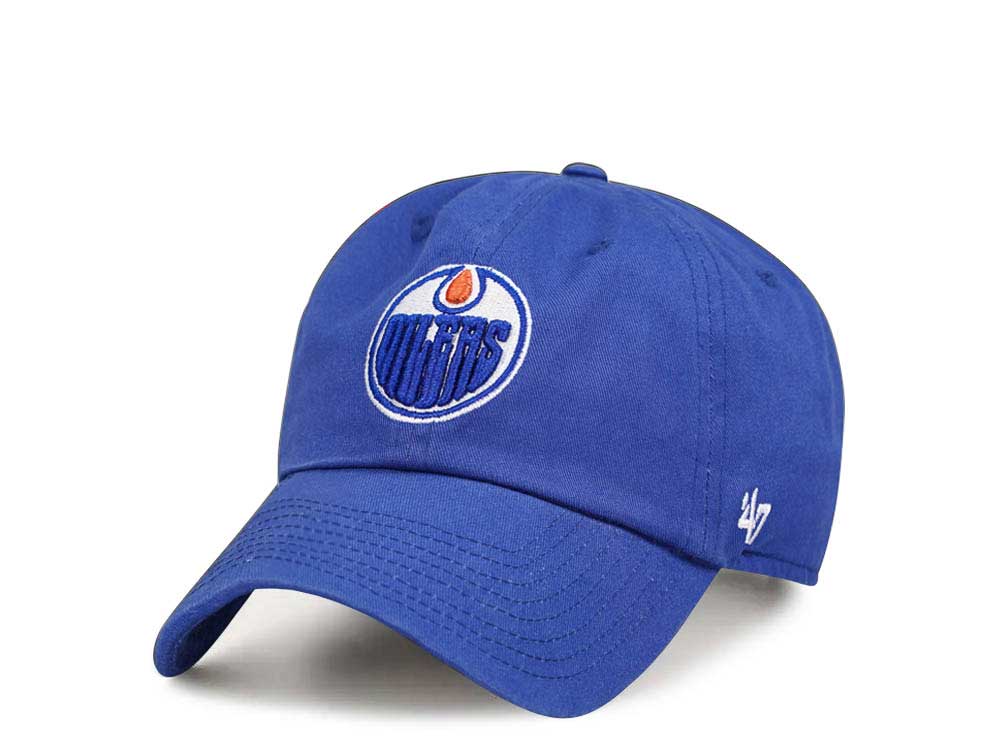 47Brand Edmonton Oilers Royal Clean Up Strapback Casquette