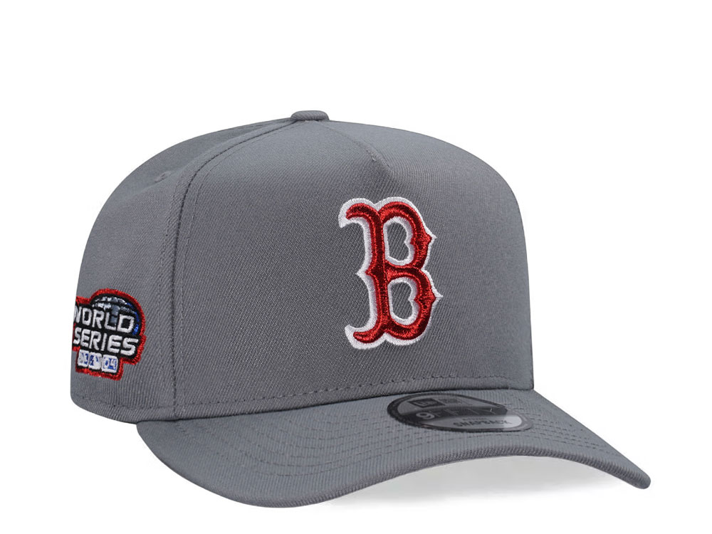 New Era Boston Red Sox World Series 2004 Gray Metallic Edition 9Fifty A Frame Snapback Casquette