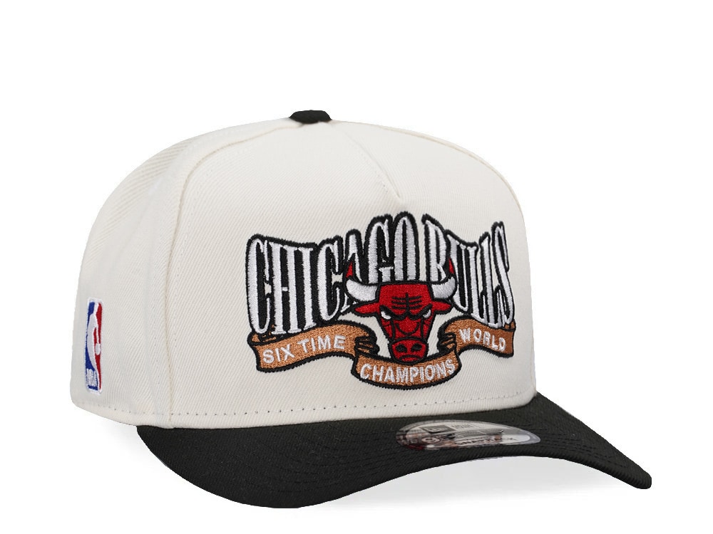 New Era  Chicago Bulls World Champions Chrome Two Tone Edition A Frame 9Fifty Snapback Casquette