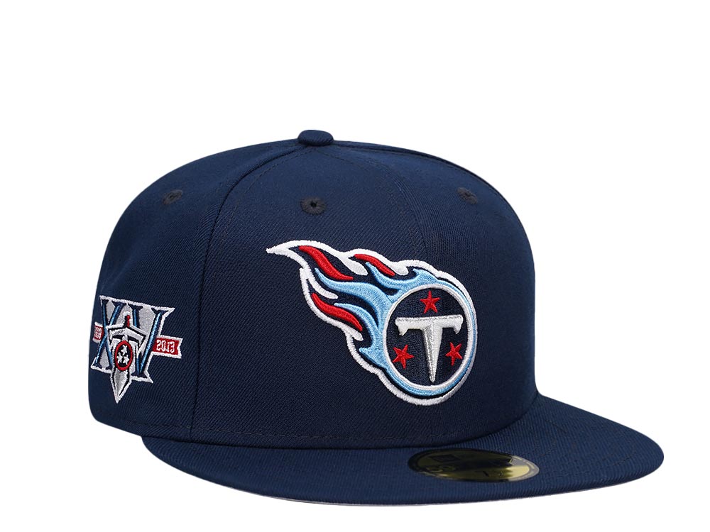 New Era Tennessee Titans 15th Anniversary Navy Classic Edition 59Fifty Fitted Casquette