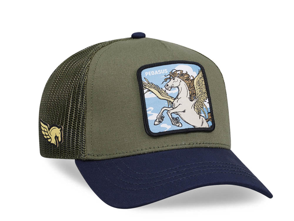 Capslab Fantastic Beasts Pegasus Olive Trucker Snapback Casquette