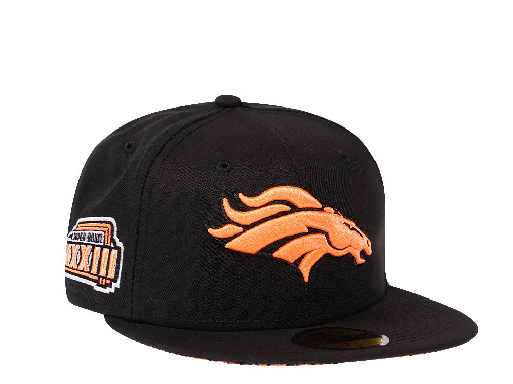 New Era Denver Broncos Super Bowl XXXIII Black Summerpop Edition 59Fifty Fitted Casquette