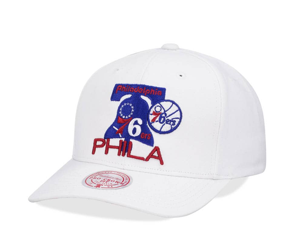 Mitchell & Ness Philadelphia 76ers All in Pro White Snapback Casquette