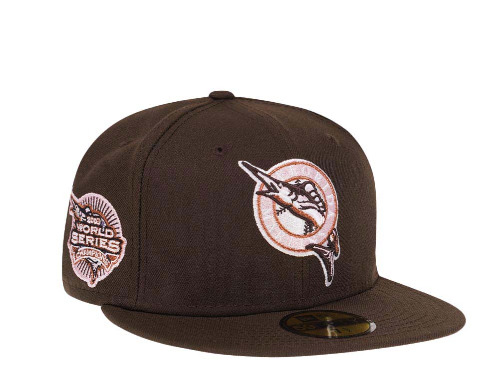 New Era Miami Marlins World Series 2003 Champions Coffee Pink Edition 59Fifty Fitted Casquette