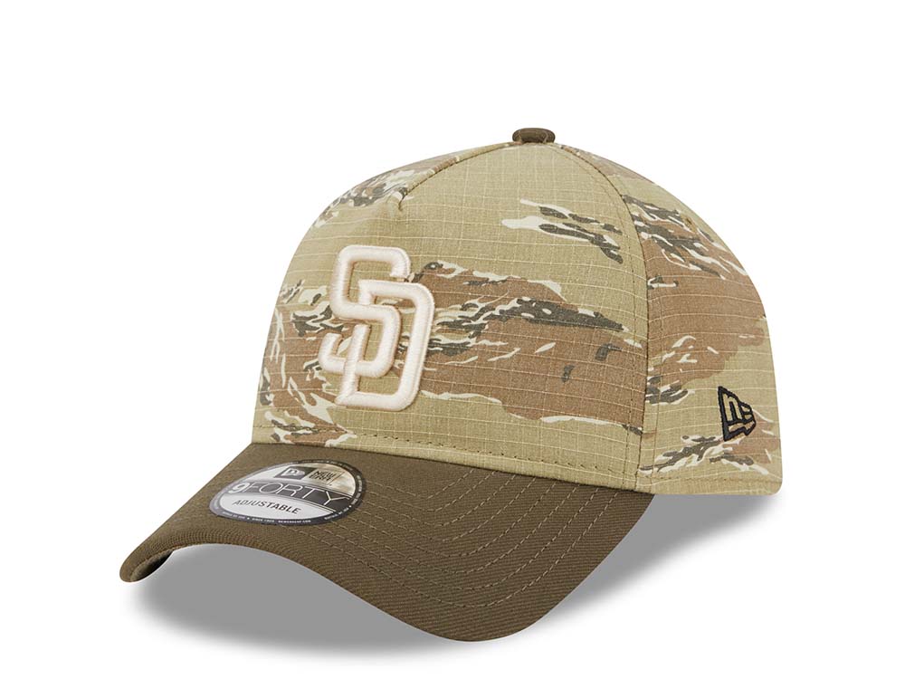 New Era San Diego Padres Tiger Camo Two Tone 9Forty A Frame Snapback Casquette