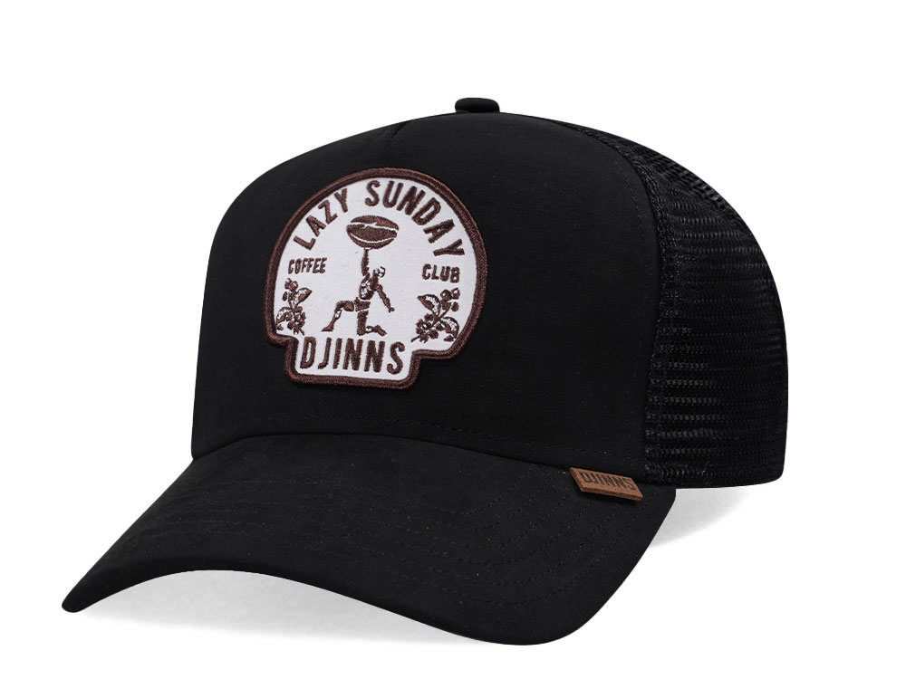 Djinns Lazy Sunday Classic Black Trucker Snapback Casquette