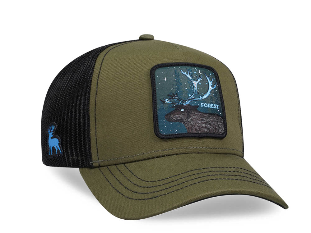 Capslab Fantastic Beasts Forest Black Olive Trucker Snapback Casquette