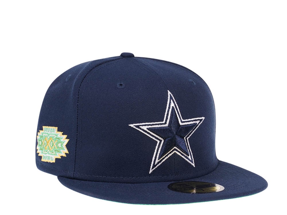 New Era Dallas Cowboys Citruspop Patch Super Bowl XXX 59fifty Fitted Casquette