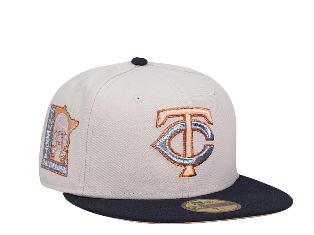 New Era Minnesota Twins All Star Game 1965 Metallic Stone Two Tone Edition 59Fifty Fitted Casquette