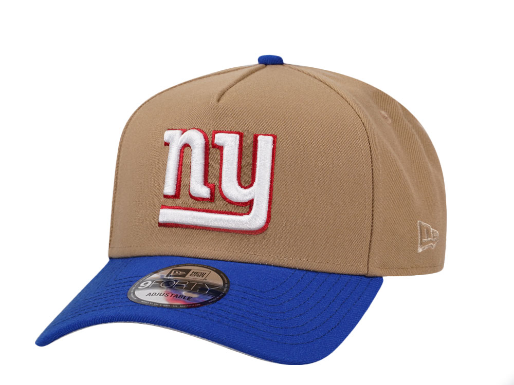 New Era New York Giants Khaki Two Tone Edition 9Forty A Frame Snapback Casquette