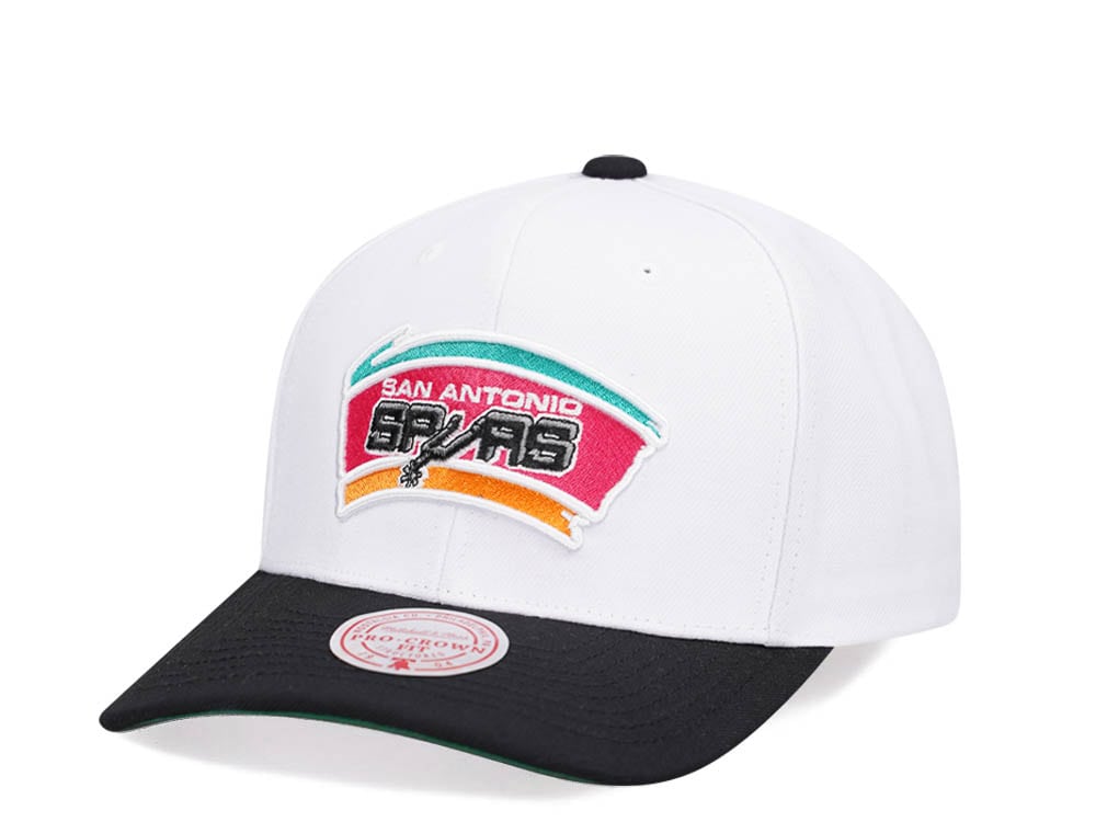 Mitchell & Ness San Antonio Spurs Team Two Tone 2.0 Pro White Snapback Casquette