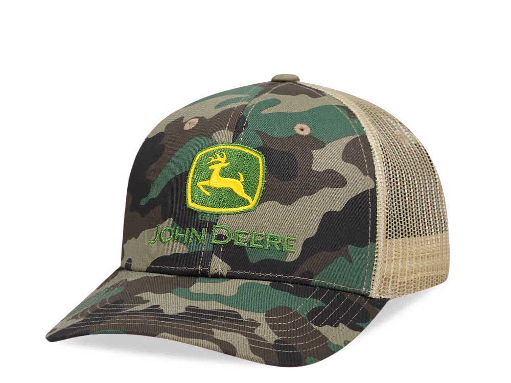 John Deere Camouflage Trucker Snapback Casquette