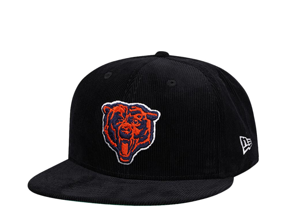 New Era Chicago Bears Black Corduroy Edition 9Fifty Snapback Casquette