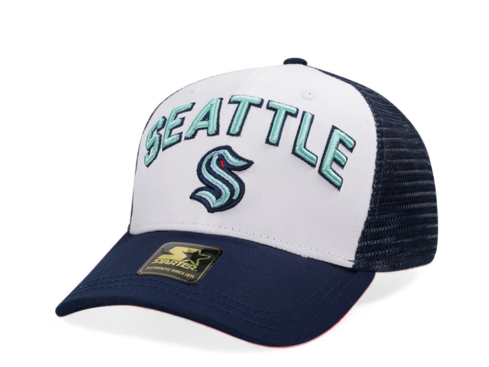 Starter Seattle Kraken Penalty Curved Trucker Snapback Casquette