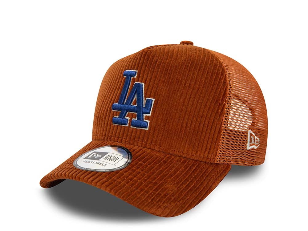 New Era Los Angeles Dodgers Cord Trucker A Frame Snapback Casquette