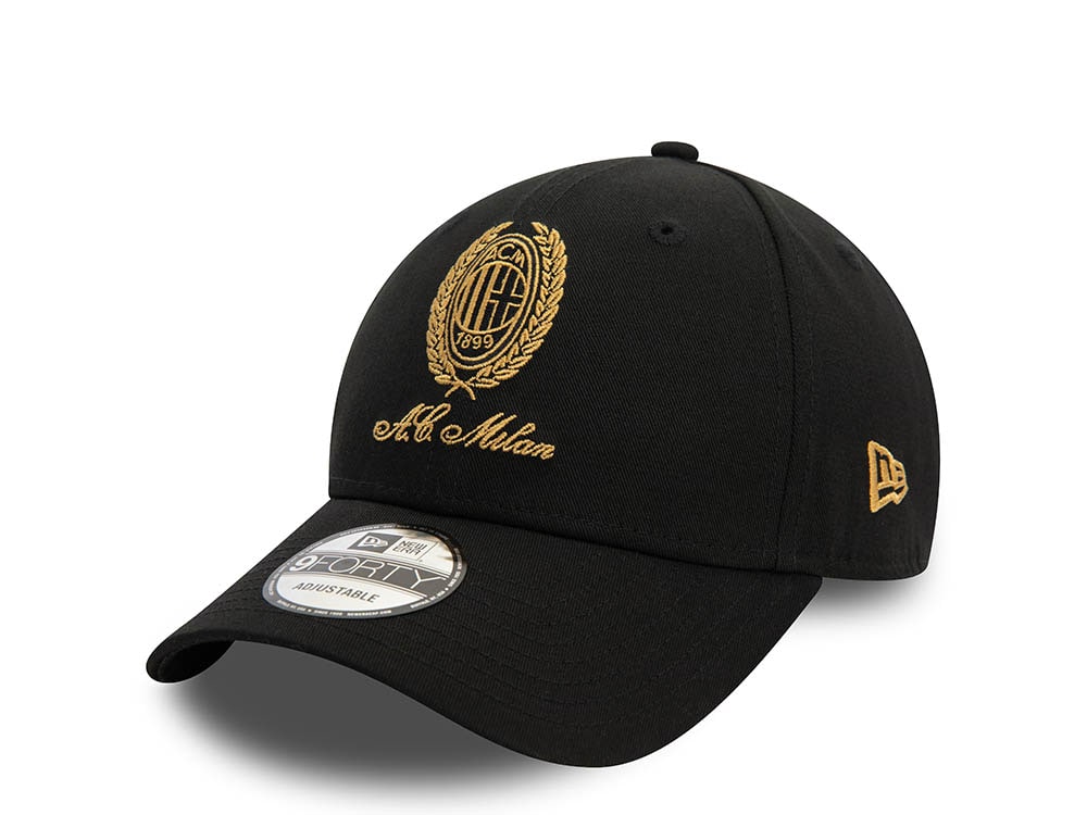 New Era AC Milan Black Gold 9Forty Strapback Casquette