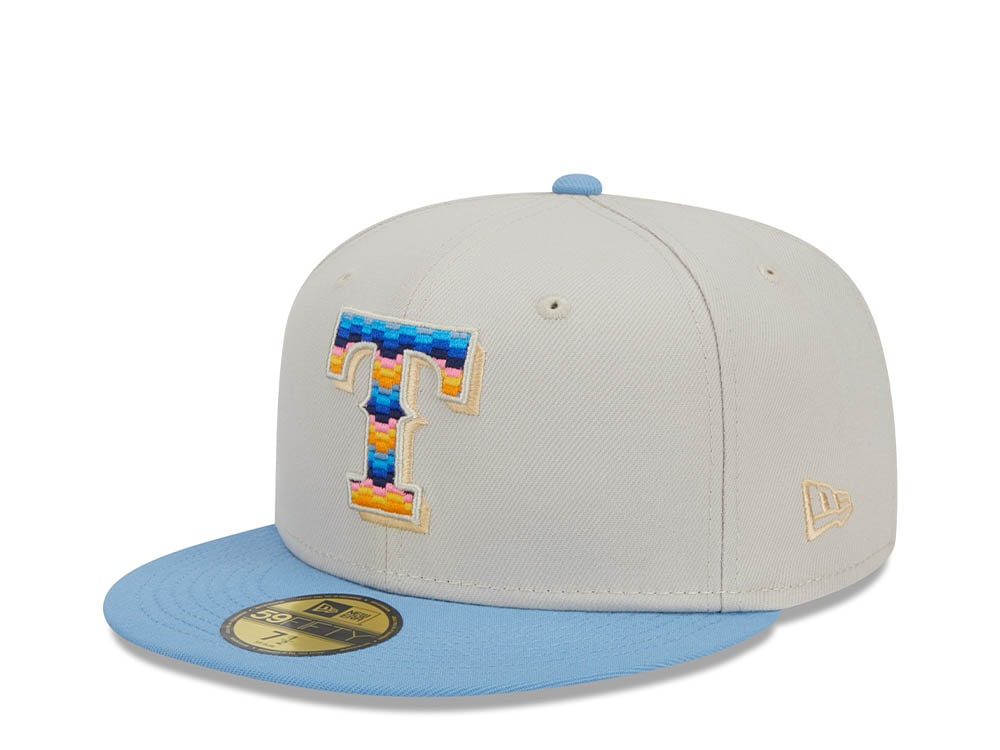 New Era Texas Rangers Beachfront Stone Two Tone Edition 59Fifty Fitted Casquette