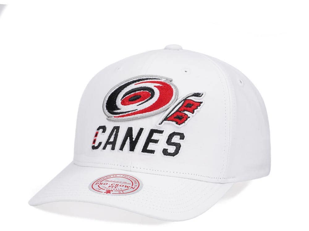 Mitchell & Ness Carolina Hurricanes All in Pro White Snapback Casquette