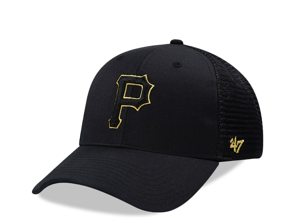 47Brand Pittsburgh Pirates Black Branson MVP Trucker Snapback Casquette