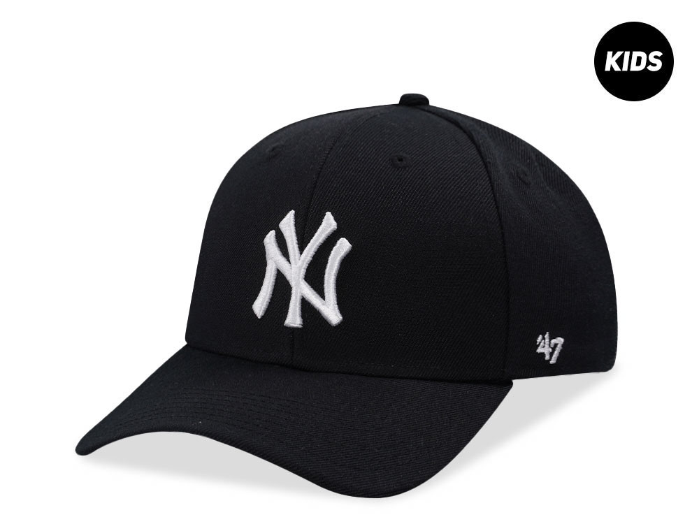 47Brand New York Yankees Black MVP Kids Strapback Casquette