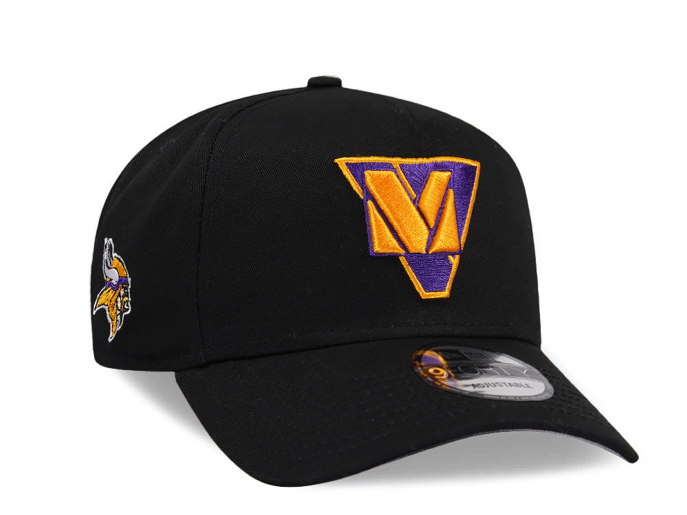 New Era Minnesota Vikings City Originals Black A Frame 9Forty Snapback Casquette