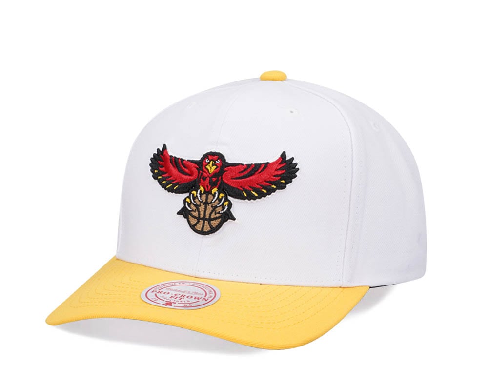 Mitchell & Ness Atlanta Hawks Team Two Tone 2.0 Pro White Snapback Casquette