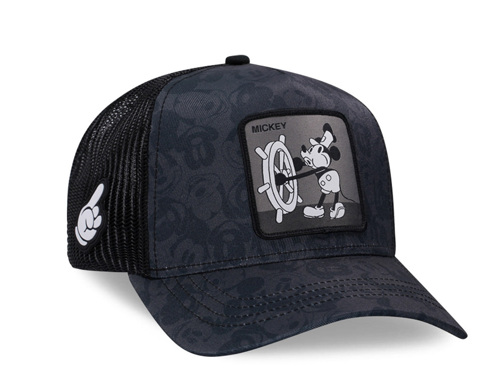 Capslab Disney Mickey Mouse Black Grey Trucker Snapback Casquette