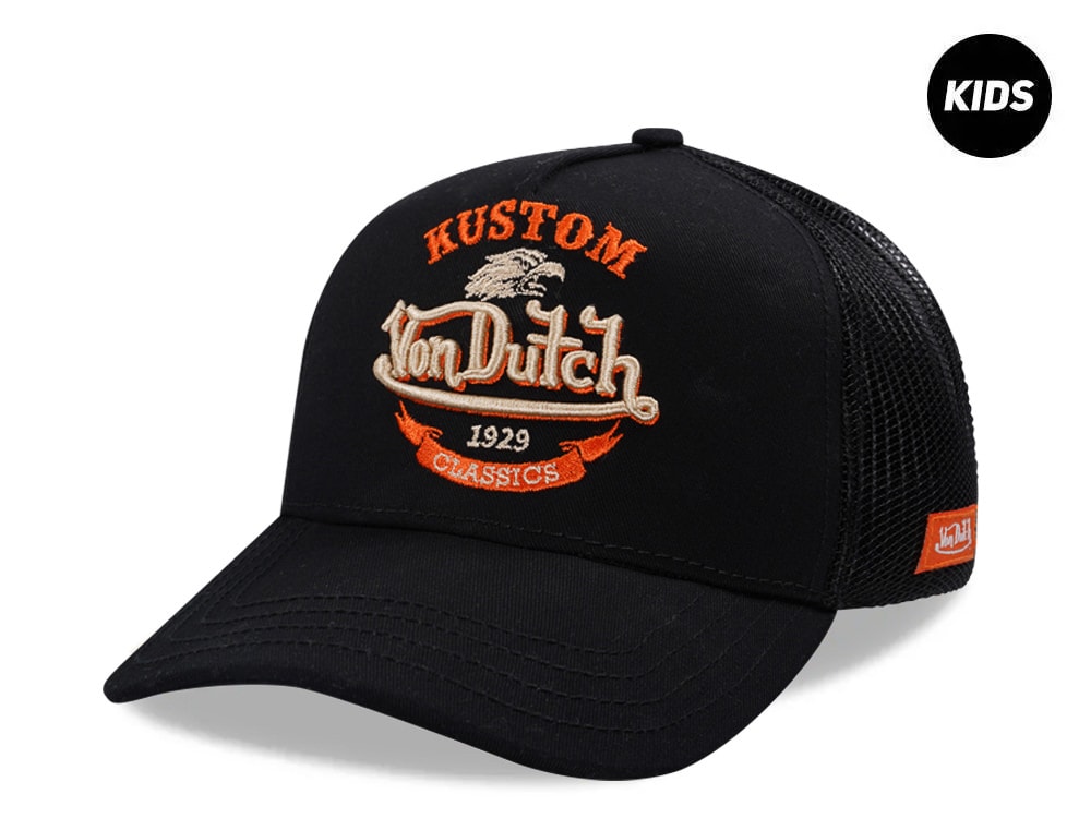 Von Dutch Eagle Black Kids Edition Trucker Snapback Casquette