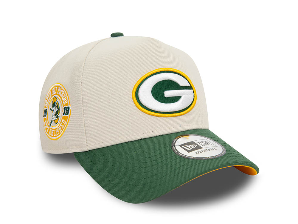 New Era Green Bay Packers Est 1919 Chrome Two Tone A Frame Snapback Casquette