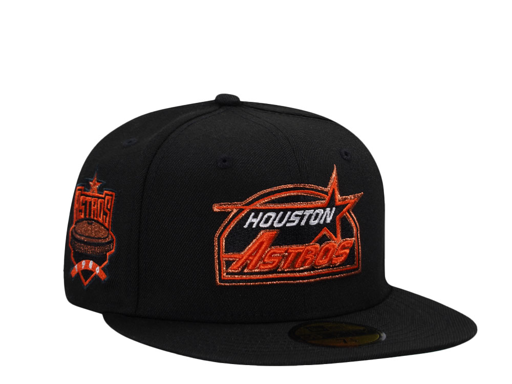 New Era Houston Astros Black Throwback Prime Edition 59Fifty Fitted Casquette