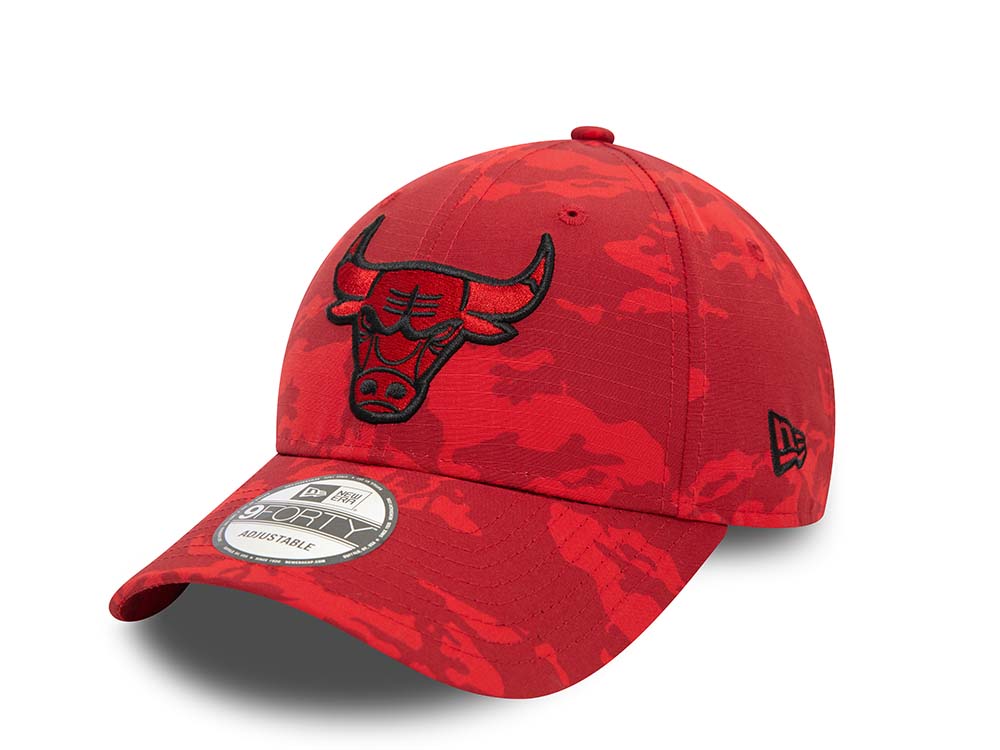 New Era Chicago Bulls Camo Red 9Forty Strapback Casquette