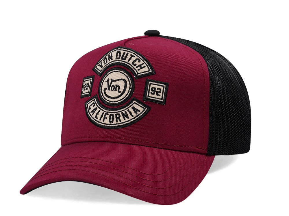 Von Dutch Burgundy Trucker Edition Snapback Casquette