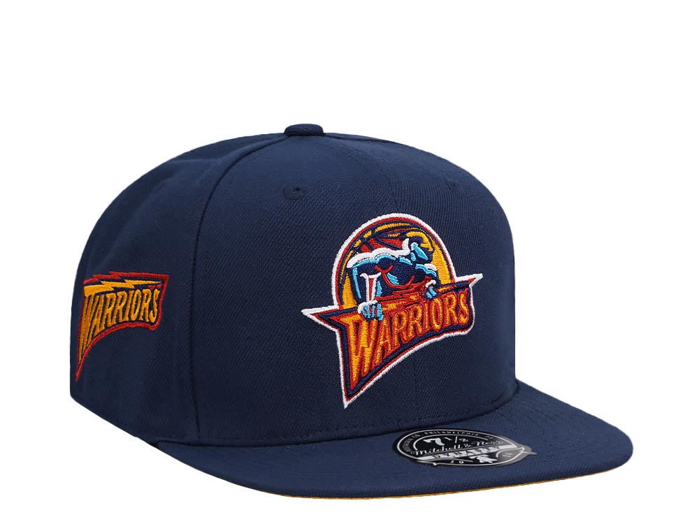 Mitchell & Ness Golden State Warriors Logo History Hardwood Classic Dynasty Fitted Casquette