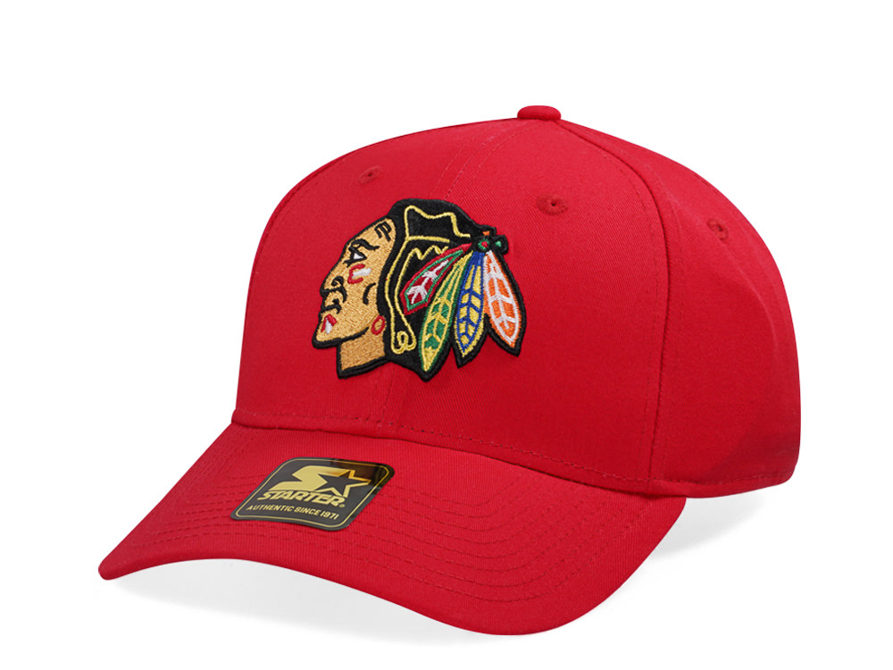 Starter Chicago Blackhawks Score Cotton Twill Curved Snapback Casquette