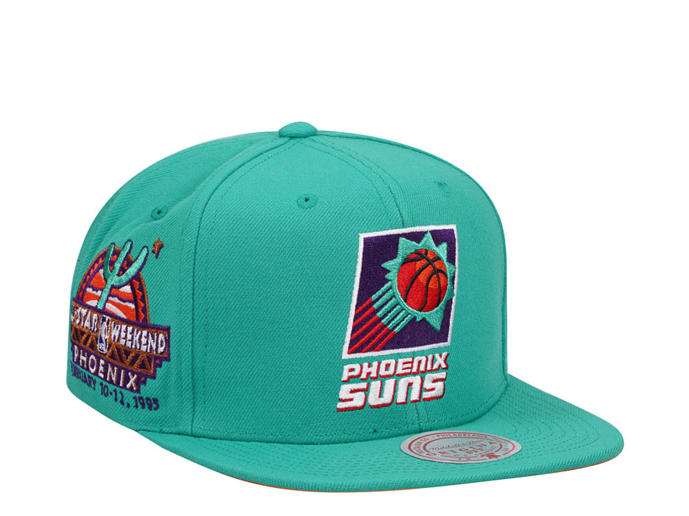 Mitchell & Ness Phoenix Suns Desert Green Hardwood Classic All Star Weekend Snapback Casquette