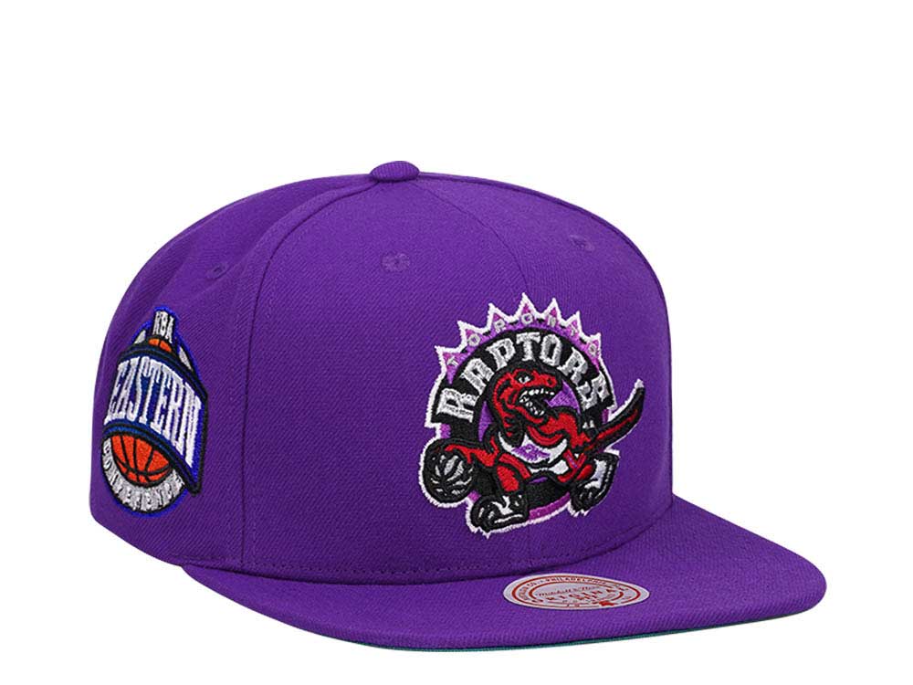 Mitchell & Ness Toronto Raptors Conference Patch Purple Snapback Casquette